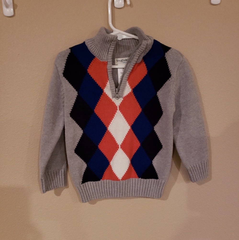 Toddler Argyle Print Sweater